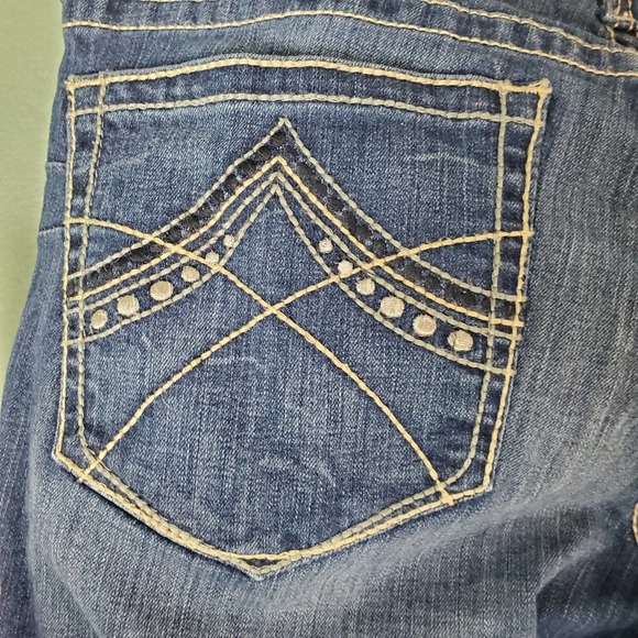 Ariat R.E.A.L Denim Womens Spitfire Mid Rise Boot Cut Riding Jeans Size 33L Long - Picture 5 of 10